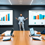**

A confident sustainability expert in professional attire, giving a presentation on ESG data analysis in a modern conference room, fully clothed, appropriate content, safe for work, perfect anatomy, natural proportions, professional environment.

**